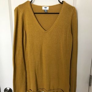 Old Navy mustard yellow sweater